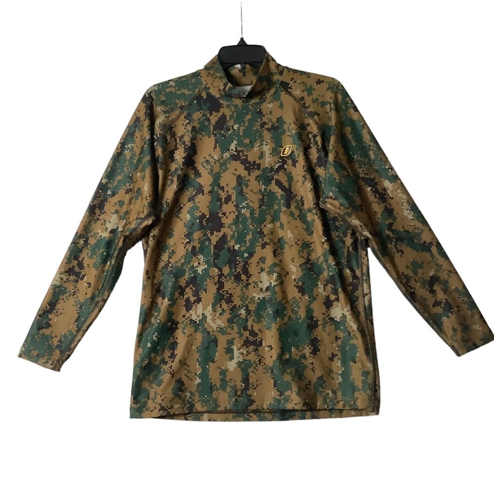 Ironclad Shirt Men Size‎ XL Camo Long Sleeve Stretch Mock Collar Hike Camp